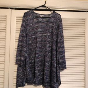 Avenue multi colored long sleeve top